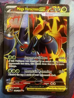Pokemon TCG - Mega Heracross ex 108/094 Phantasmal Flames Full Art Ultra Rare!! - Image 1