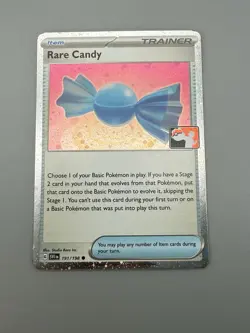 Rare Candy 191/198 Play! Prize Pack Series 4 Promo Cosmos Holo Pokemon 2023 NM - Image 3