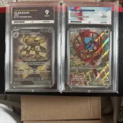 Pokemon TCG - Alakazam #9 And Riolu #10 - Black Star Promos - ACE 9 - Image 1