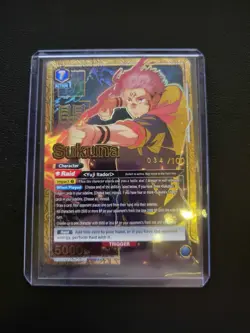 Union Arena Jujutsu Kaisen Vol. 2 Sukuna SR*** Serialized #034/100 UEX02BT - Image 1