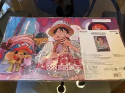 One Piece Card Game Official Playmat and Promo Card Set New Sealed - Image 1