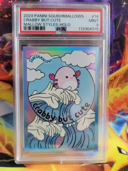 Squishmallows Crabby but Cute #14 Holo 2024 Panini Graded Card PSA 9 - Image 1