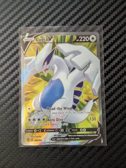 Pokemon Lugia V 185/195 Swsh12: Silver Tempest Ultra Rare Full Art Holo Card - Image 1