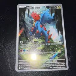Druddigon 151/086 Pokemon TCG White Flare English full art card - Image 1