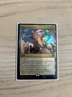 FOIL Plaza of Heroes DMU 252 Dominaria United NM MTG Magic Card English - Image 1