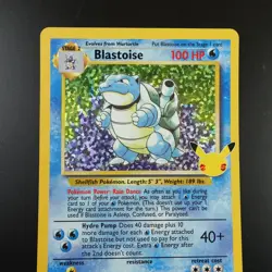 Blastoise 2/102 Pokemon Celebrations Classic Collection Holo Card - Image 2