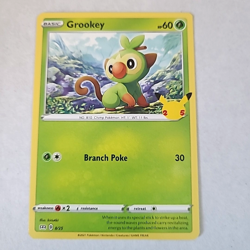 Pokemon TCG - Grookey 8/25 25th Anniversary McDonalds Promos card - Image 1
