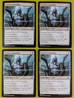 Visions of Brutality x4 Oath of the Gatewatch 4x Playset Magic the Gathering MTG - Image 1