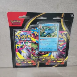 Pokemon Mega Evolution 3 Pack Blister ME01 Golduck - Image 1