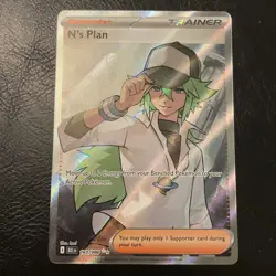 N's Plan 163/086 English Black Bolt Holo M/NM Pokemon TCG - Image 1