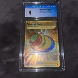 CGC 9 mint Telescopic Sight 2020 Pokemon Vivid Voltage 203/185 Full Art - Image 1