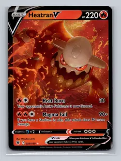 Pokemon TCG Heatran V Astral Radiance 025/189 Holo Ultra Rare LP - Image 1