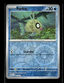 Pokemon Feebas 041/191 Surging Sparks Reverse Holo Common 3 Card Lot - Image 1