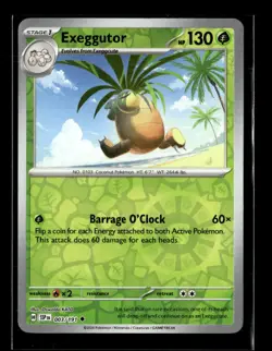 Pokemon Exeggutor 003/191 Surging Sparks Reverse Holo Uncommon 3 Card Lot - Image 1