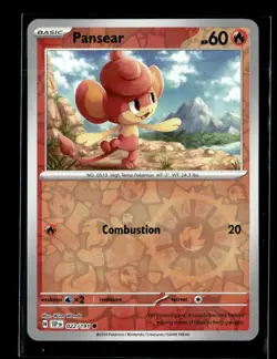 Pokemon Pansear 022/191 Surging Sparks Reverse Holo Common 2 Card Lot - Image 1