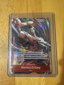 Monkey D. Garp Alt Art OP13-016 - One Piece English Card - Carrying on His Will - Image 1