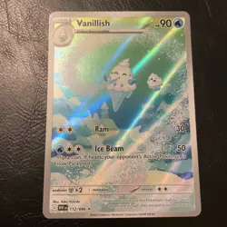 Vanillish 112/086 Pokemon TCG White Flare English Card NM AR/IR - Image 1