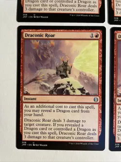 4x Mtg Jumpstart Draconic Roar NM/M Magic The Gathering - Image 2