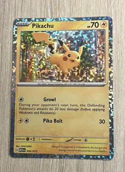 Pikachu 006/015 Holo Promo McDonald's Collection 2023 2023 Pokemon - Image 1