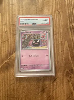 PSA GEM MINT 10 - 2023 POKEMON MEW EN-151 092 GASTLY | POP 5 TOMOKAZU KOMIYA - Image 1
