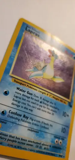 Pokemon TCG Lapras Fossil 10/62 Holo 1999-2000 LP Unlimited - Image 5