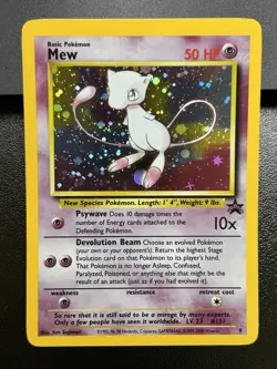 MEW Pokemon Card - WOTC Promo - Black Star - #9 - HOLO - NM (D) - Image 2