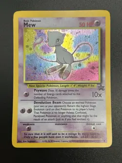 MEW Pokemon Card - WOTC Promo - Black Star - #9 - HOLO - NM (D) - Image 4