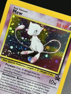 MEW Pokemon Card - WOTC Promo - Black Star - #9 - HOLO - NM (D) - Image 5