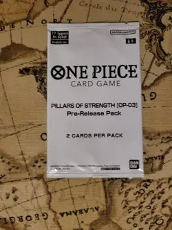 Bandai One Piece Card Game Pillars of Strength OP-03 Pre-Release Pack 2 Cards - Image 1
