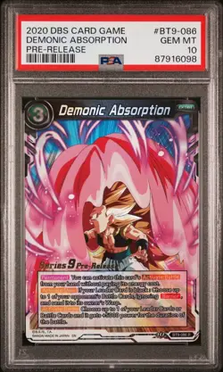Gotenks Demonic Absorption Pre-Release FOIL Dragon Ball Super Card PSA 10 - Image 1