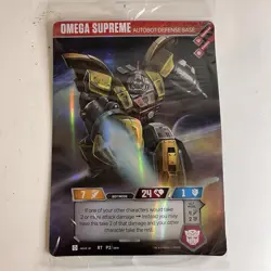 Loot Crate Autobot Omega Supreme Transformers TCG Double-Sided Oversized Card - Image 1