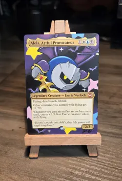 MTG Hand Painted Alter: Meta Knight as Alela, Artful Provocateur - Image 1