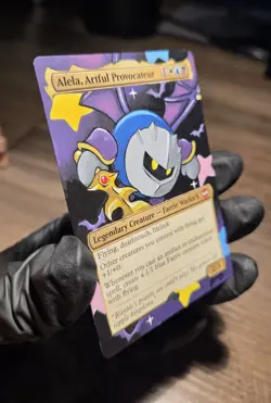 MTG Hand Painted Alter: Meta Knight as Alela, Artful Provocateur - Image 2