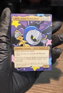 MTG Hand Painted Alter: Meta Knight as Alela, Artful Provocateur - Image 3