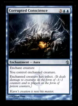 Corrupted Conscience LP Light Play Mirrodin Besieged MTG [9215] - Image 1