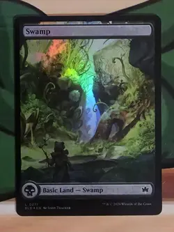 X 1 Swamp FOIL Full Art Bloomburrow 271 MTG Magic The Gathering - Image 1