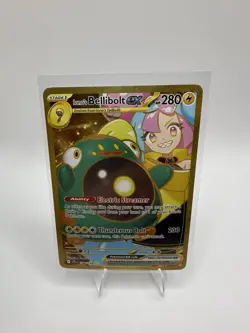 Pokemon TCG Ionos Bellibolt ex 188/159 Journey Together Gold Hyper Rare Card NM - Image 1