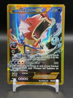 Gyarados EX Secret Rare 123/122 XY Breakpoint Pokemon English Gold MP - Image 1