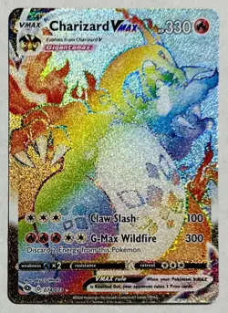2020 Pokemon SWSH #074 FA/Charizard Vmax Chamions Path Secret Rare Mint !! - Image 1