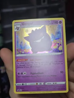 Pokemon TCG Gengar SWSH052 Black Star Promo W/HD Galaxy Fart Swirl!! NM/VLP - Image 2
