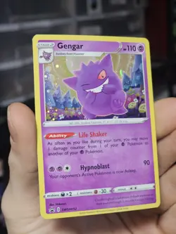 Pokemon TCG Gengar SWSH052 Black Star Promo W/HD Galaxy Fart Swirl!! NM/VLP - Image 3