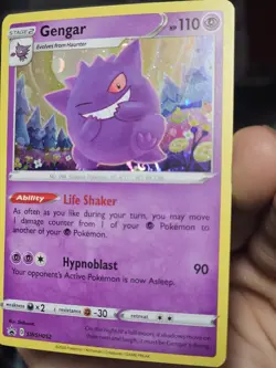 Pokemon TCG Gengar SWSH052 Black Star Promo W/HD Galaxy Fart Swirl!! NM/VLP - Image 4