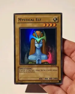 Yugioh Mystical Elf LOB-062 Super Rare NM - Image 3