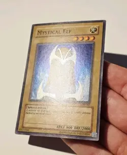 Yugioh Mystical Elf LOB-062 Super Rare NM - Image 4