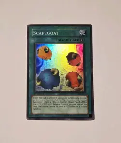 Yugioh Scapegoat SDJ-041 Super Rare 1st Edition Starter Deck Joey LP - Image 1