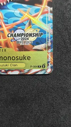 Kozuki Momonosuke P 064 Textured Championship One Piece Card Game Tcg - Image 5