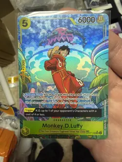 One Piece Monkey D Luffy OP07-109 Two Legends Alt Art Treasure Rare SR - Image 1