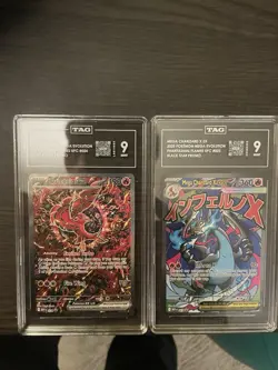 TAG 9 Charizard UPC Promo Cards 23 and 24 Ultra Premium Collection - Image 1