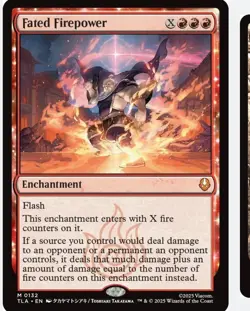 Magic: The Gathering Fated Firepower Flash Enchantment TLA Red 132 English - Image 1