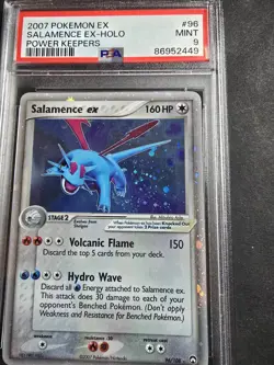 Pokemon 2007 Power Keepers Holo Ultra Rare Card #96/108 Salamence EX PSA 9 - Image 1